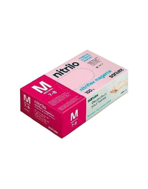Guantes Nitrilo Magenta Santex Nitriflex