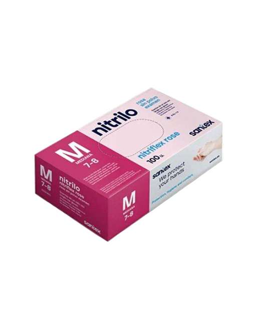 Guantes Nitrilo Rosa Santex Nitriflex