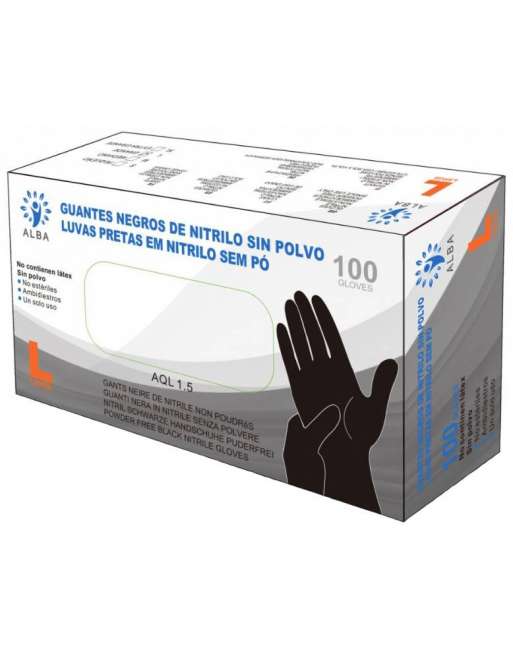 Guantes Nitrilo S/P Negro
